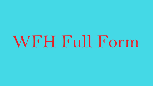 WFH Full Form