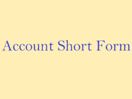 Account Short Form