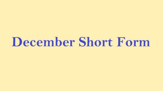 December short form
