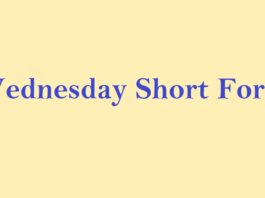 Wednesday short form