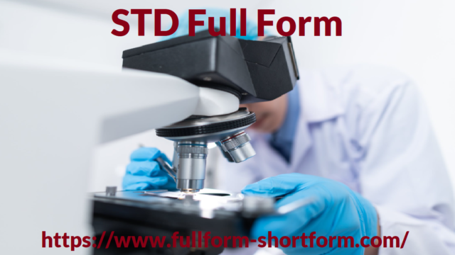 STD Full Form, STD long form, STD stands for,