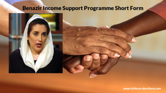 Benazir Income Support Programme Short Form