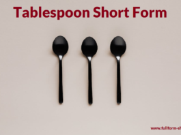 Tablespoon Short Form